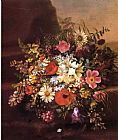 Exotic Floral II Paintings - Floral Still Life by Adelheid Dietrich